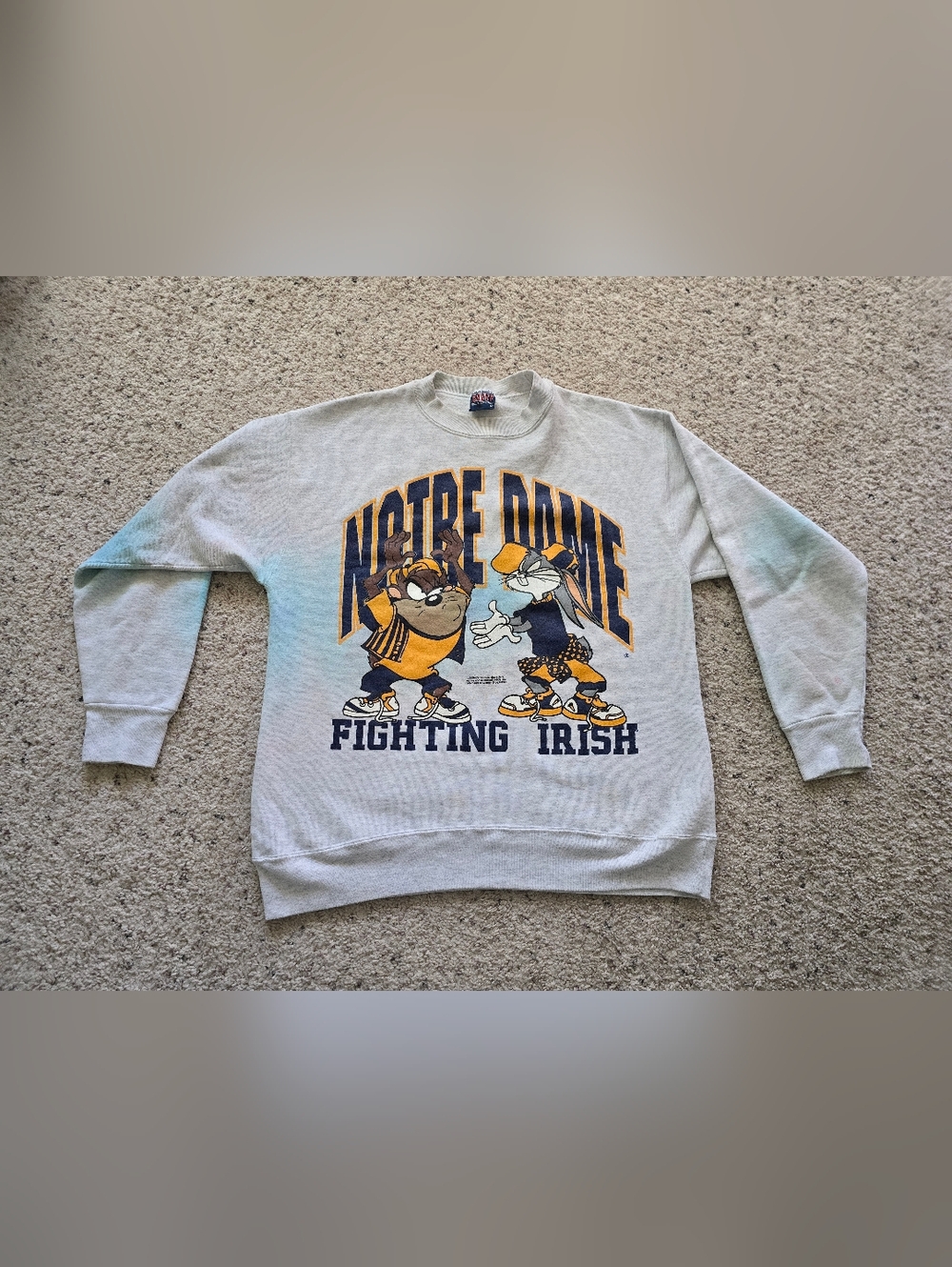 Vintage 1993 Looney Tunes/ Notre Dame Crewneck